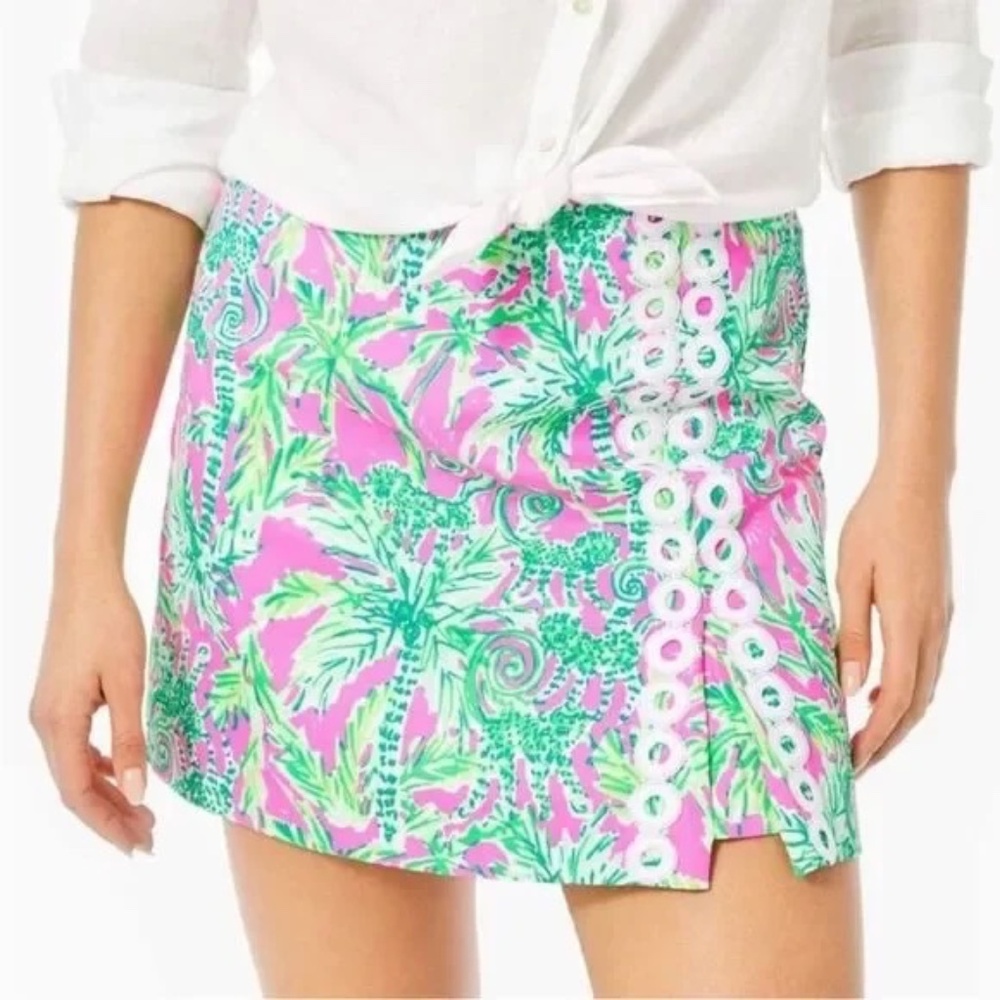 NWT Lilly Pulitzer Tawney Skort / Prosecco Pink Hangin Around / 10